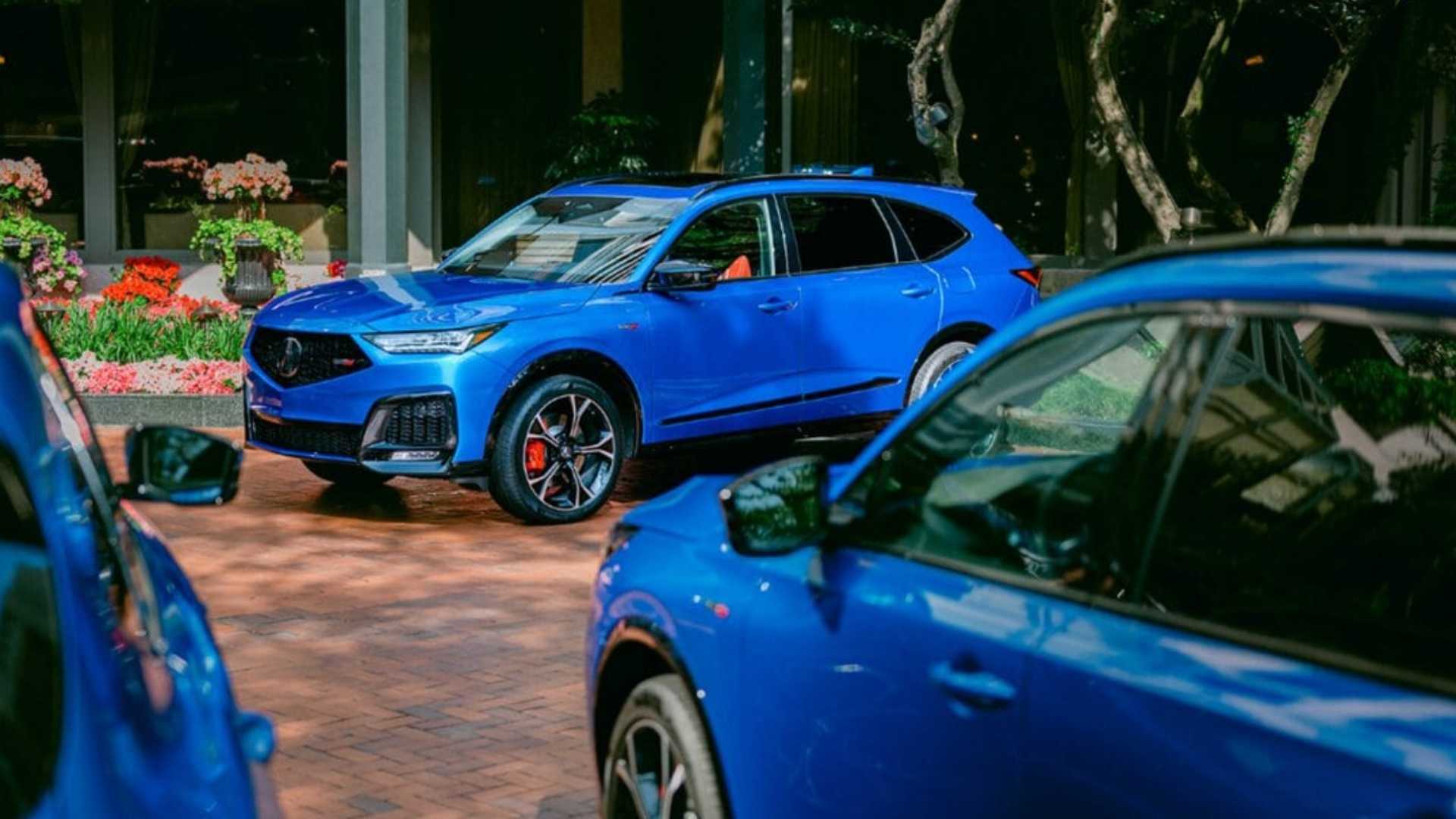 2026 Acura MDX Type S Group shot parked in driveway