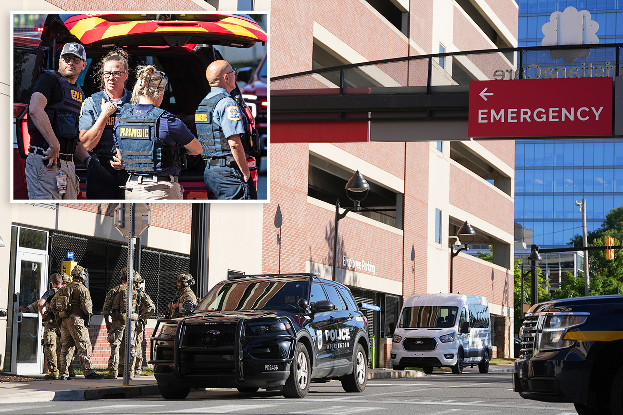 Two people shot, one dead at Delaware hospital as cops launch frantic ...