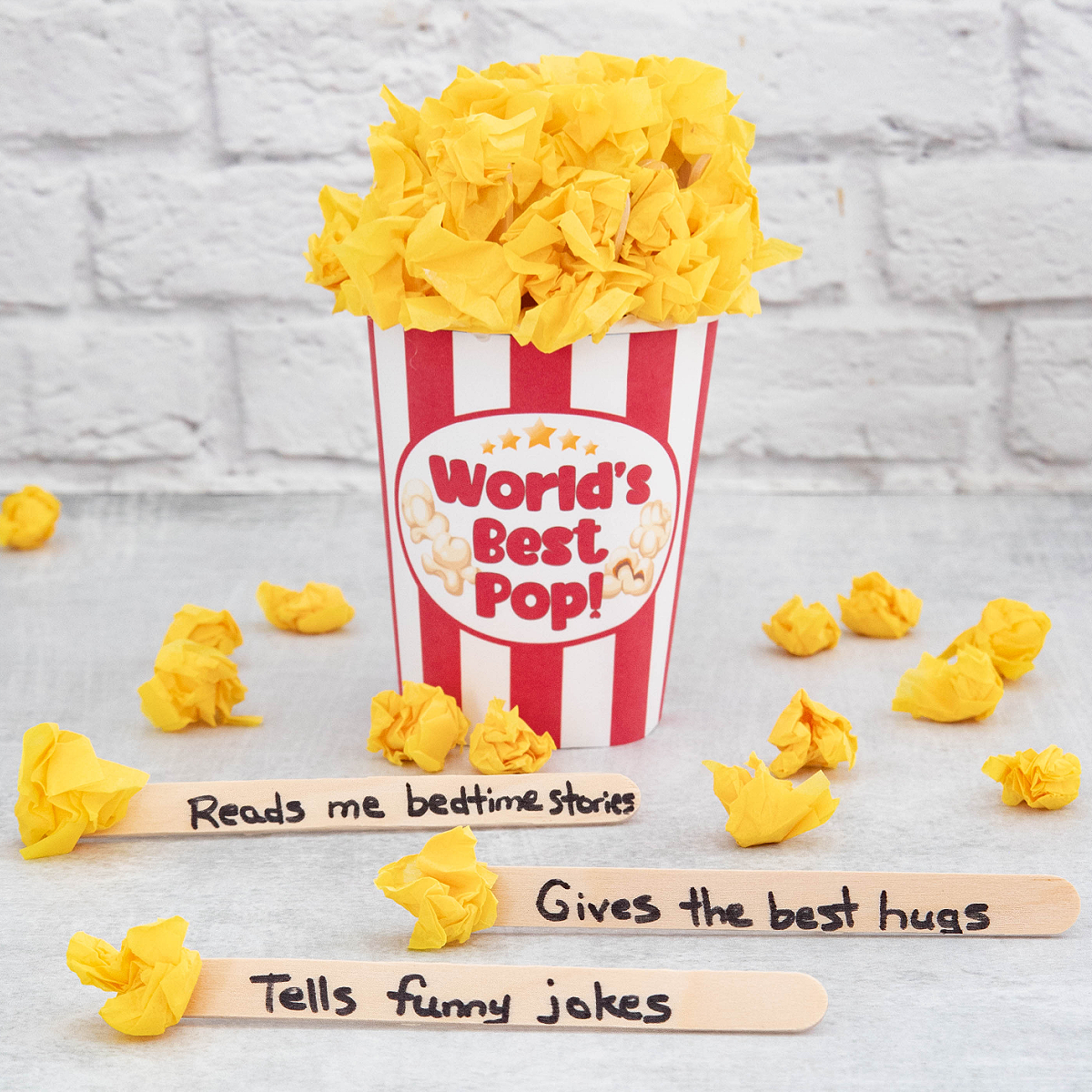 Father's Day popcorn craft