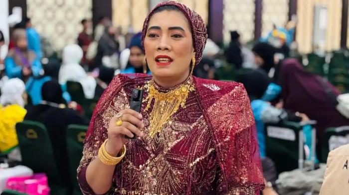 JEMAAH HAJI -Jamaah haji Kloter 22 Debarkasi Makassar asal Bone, Hj Martati Konsi, saat ditemui di Aula Arafah, Asrama Haji Sudiang Makassar, Rabu (17/6/2026).
