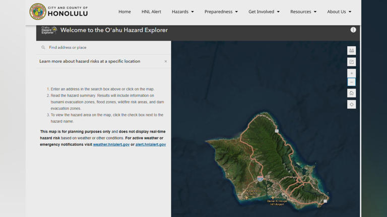 New online tool helps Oahu residents determine disaster risk