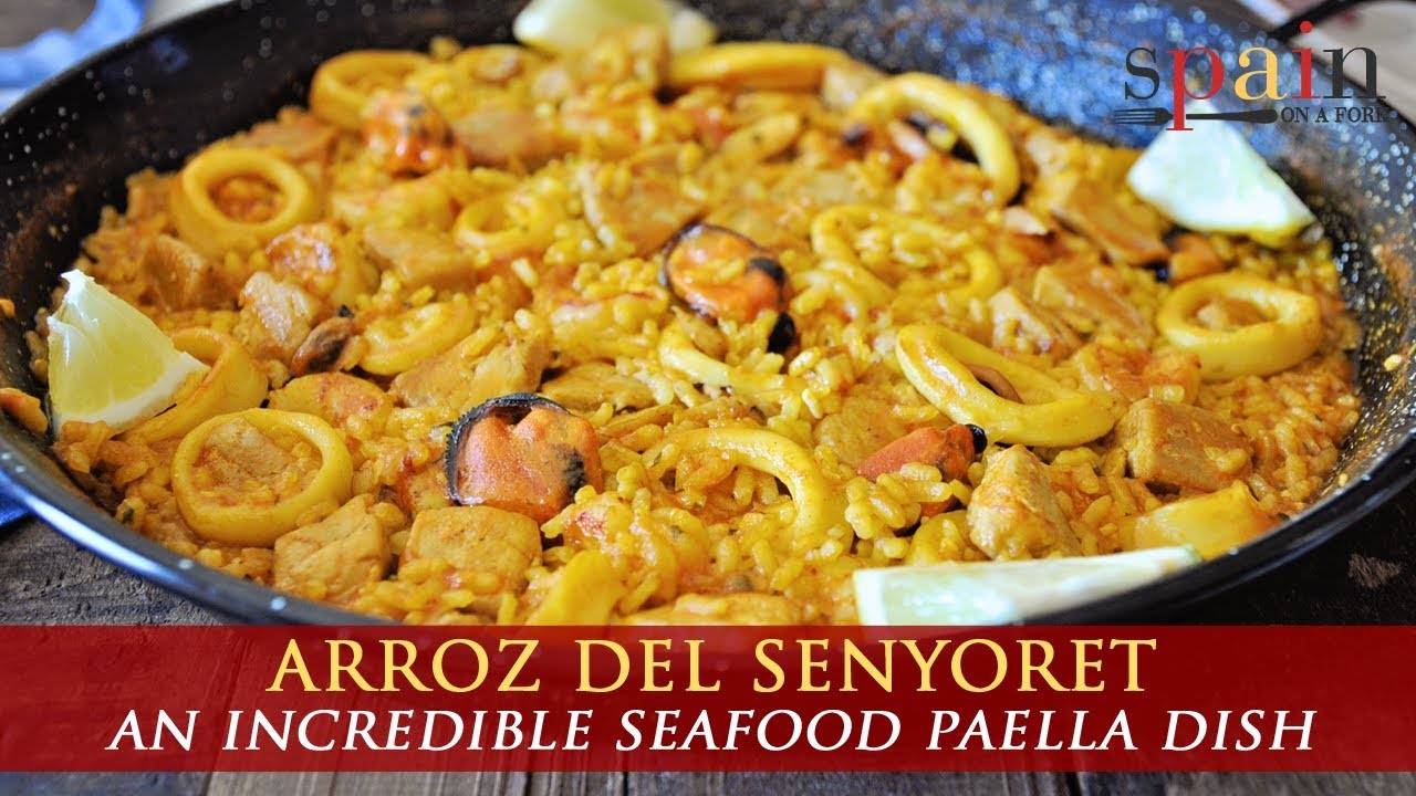 Authentic arroz del senyoret seafood rice
