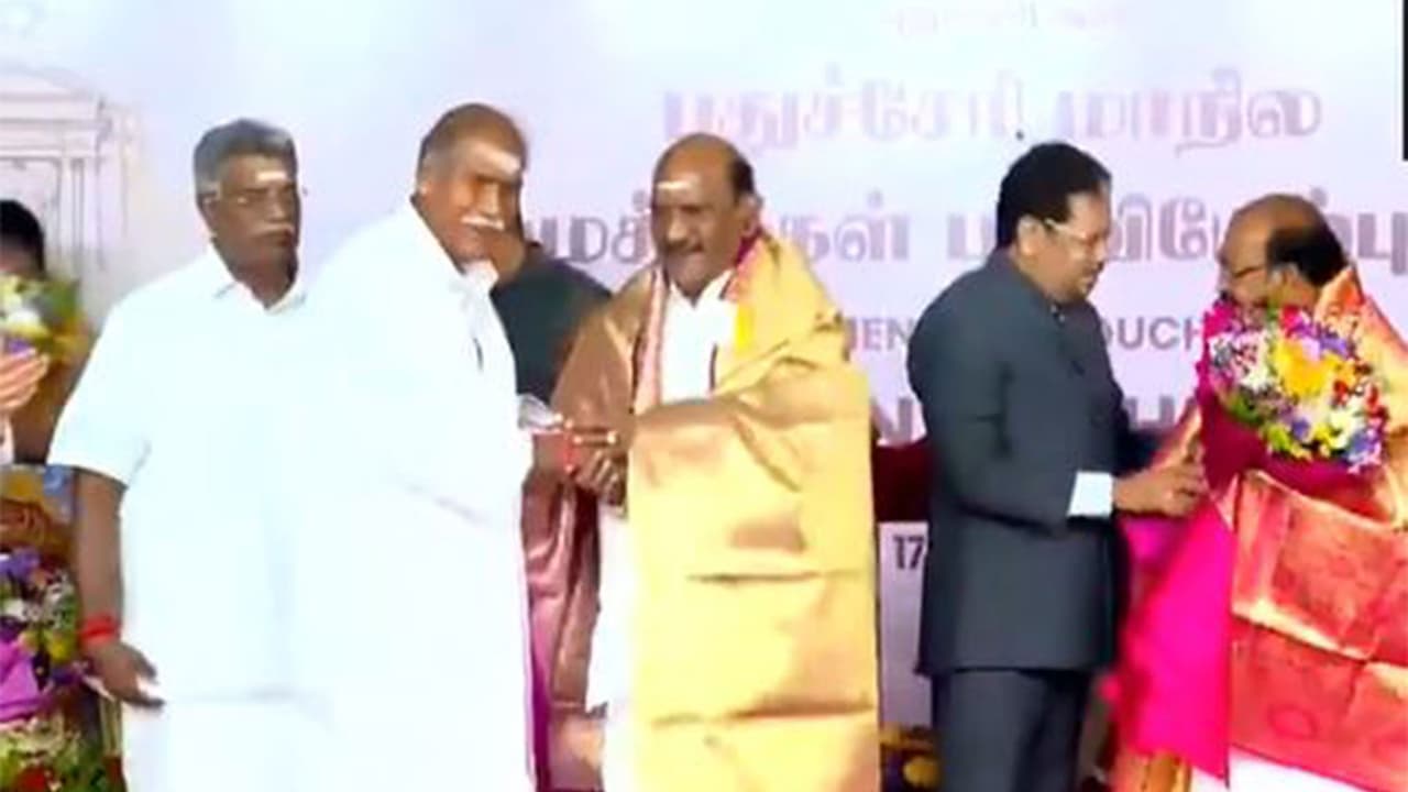 PUDUCHERRY CABINET EXPANDS AS 3 NEW MINISTERS TAKE OATH UNDER CM RANGASAMY