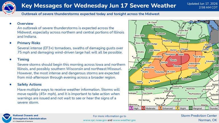2 rounds of severe weather starting with 'torrential' rain; EF-3 ...