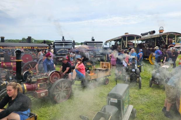 Sun shines bright on huge collection of historic steam engines