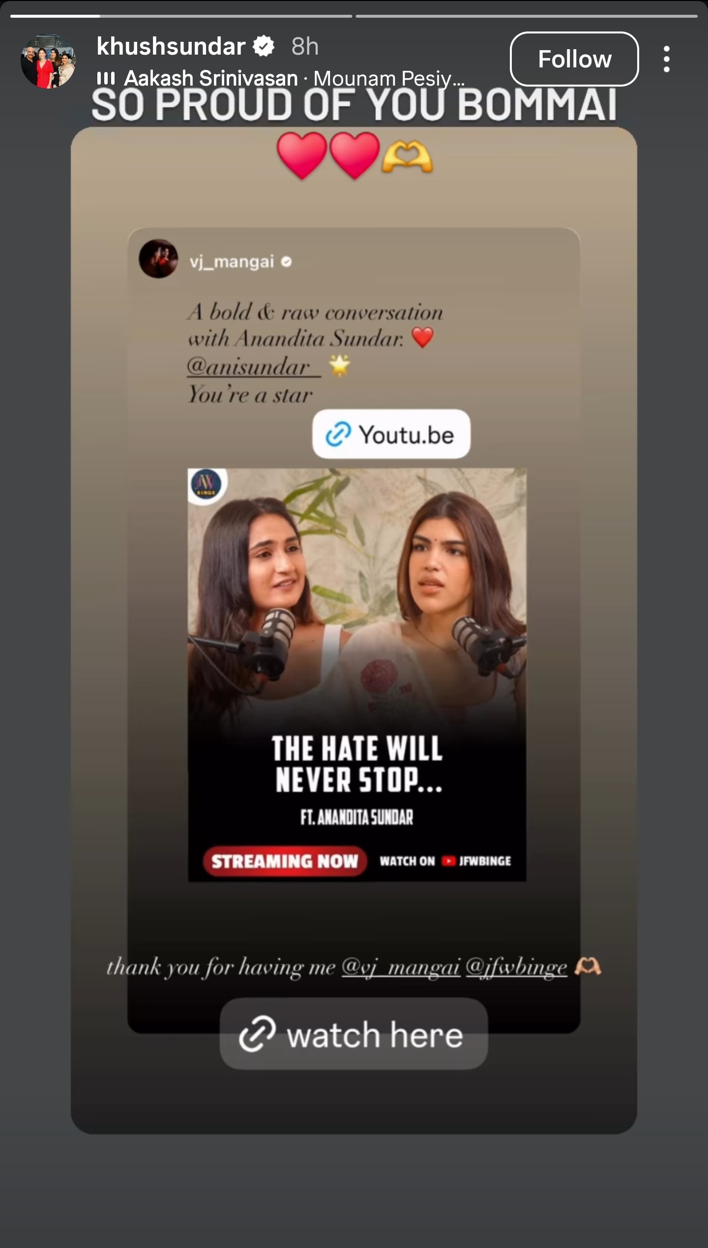 Khushbu Sundar proud of daughter Anandita shutting down trolls calling ...