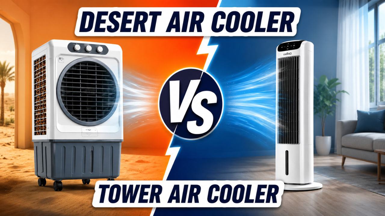 Desert air cooler vs tower air cooler: Price, running costs ...