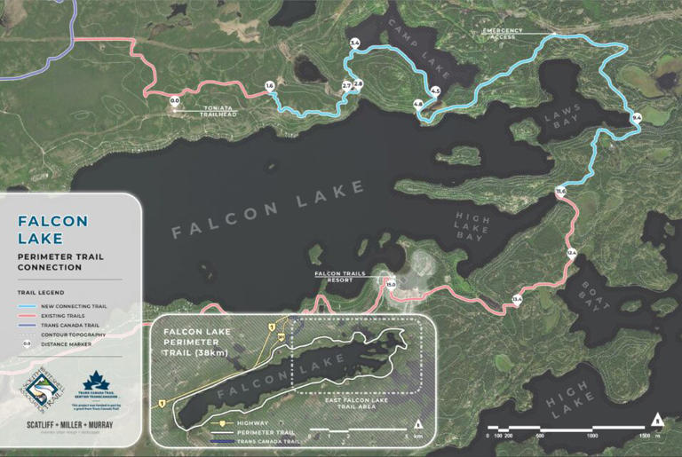 New trail at east end of Falcon Lake completes loop around Whiteshell ...
