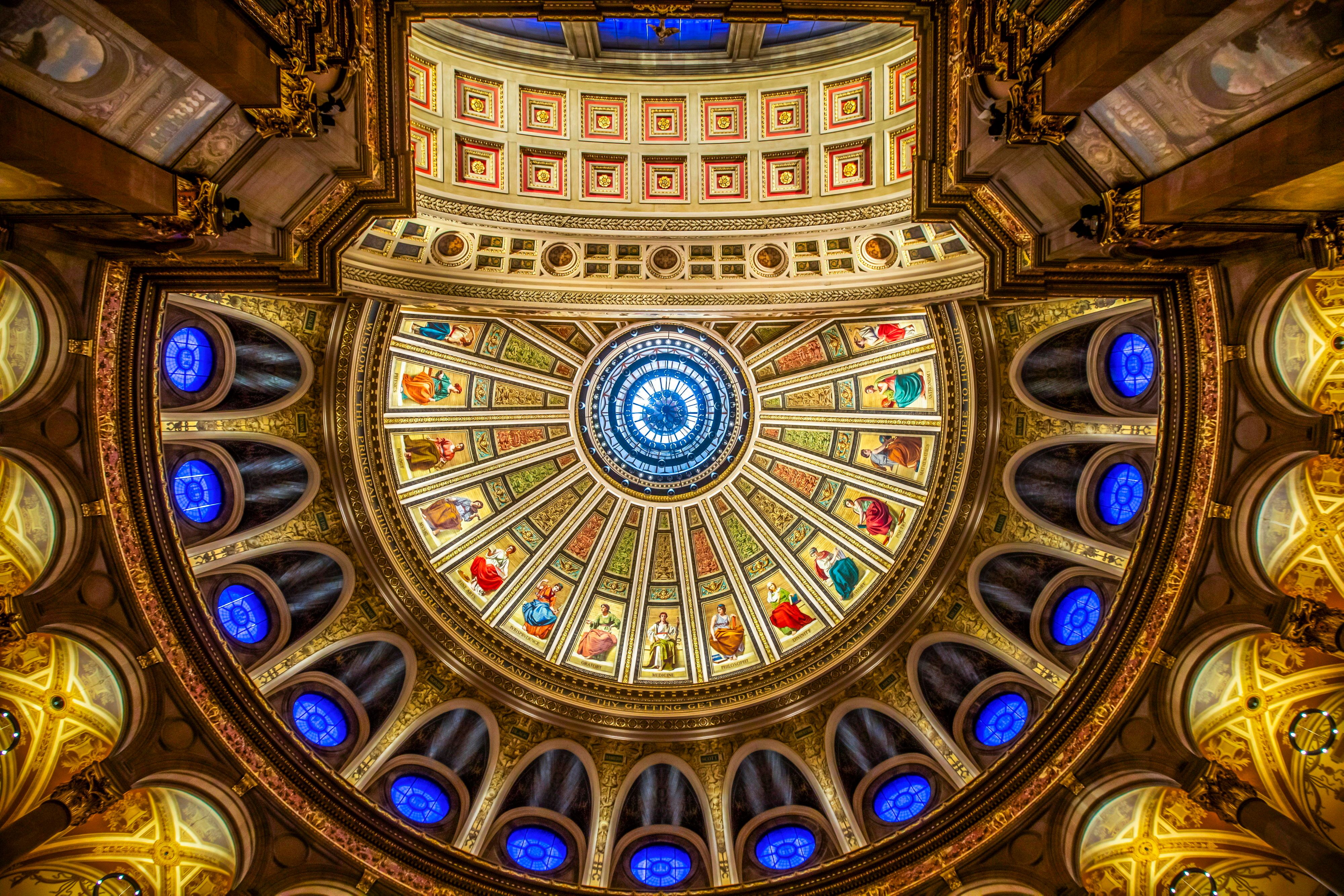 Spectacular Italian Renaissance-style murals adorn historic Edinburgh hall