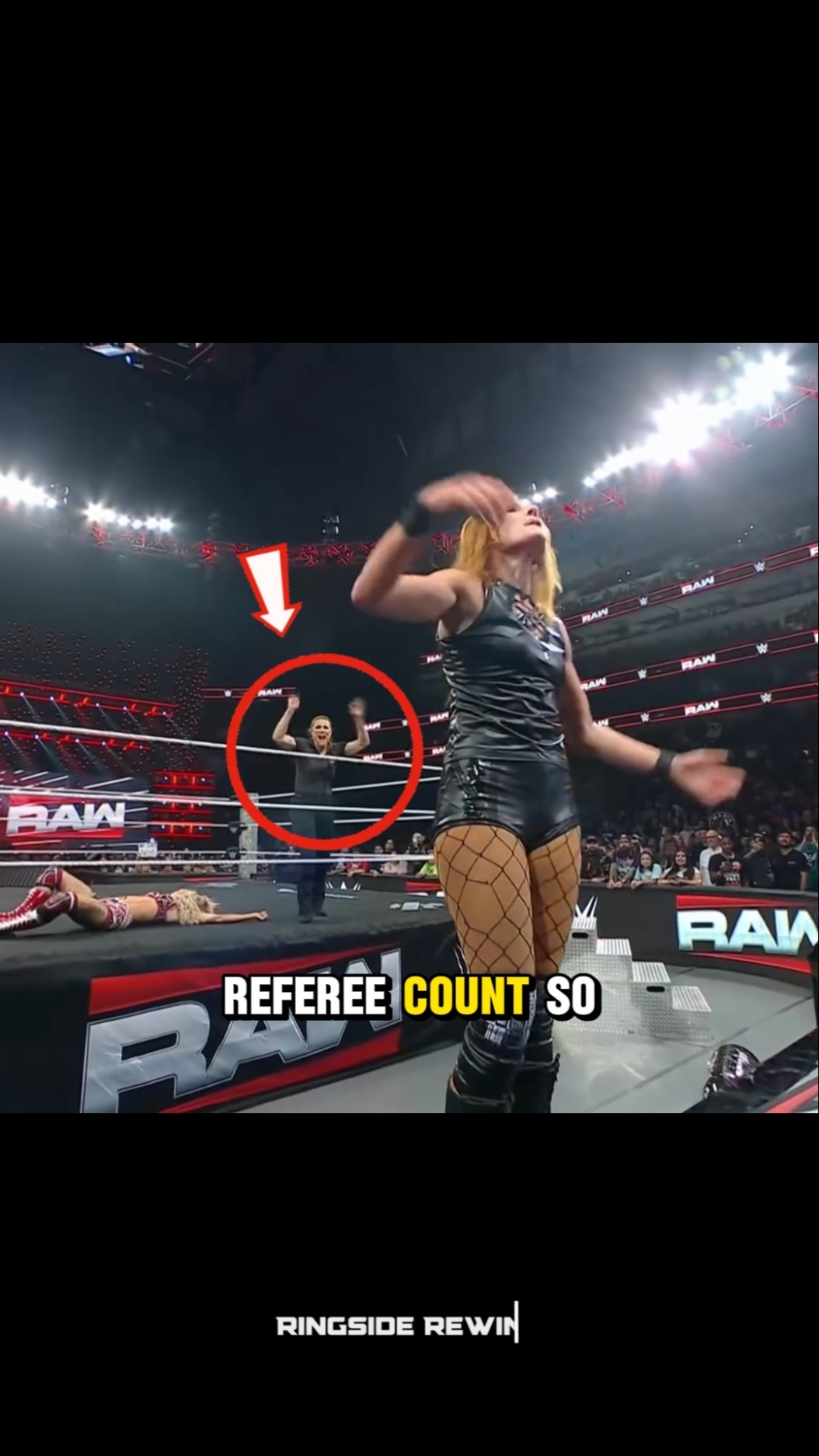 Why did the referee count so fast at the end?