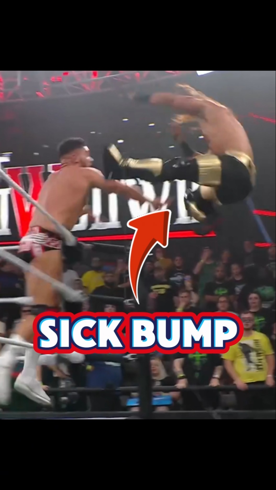 Mustafa Ali takes a sick bump at NXT vs. TNA showdown!