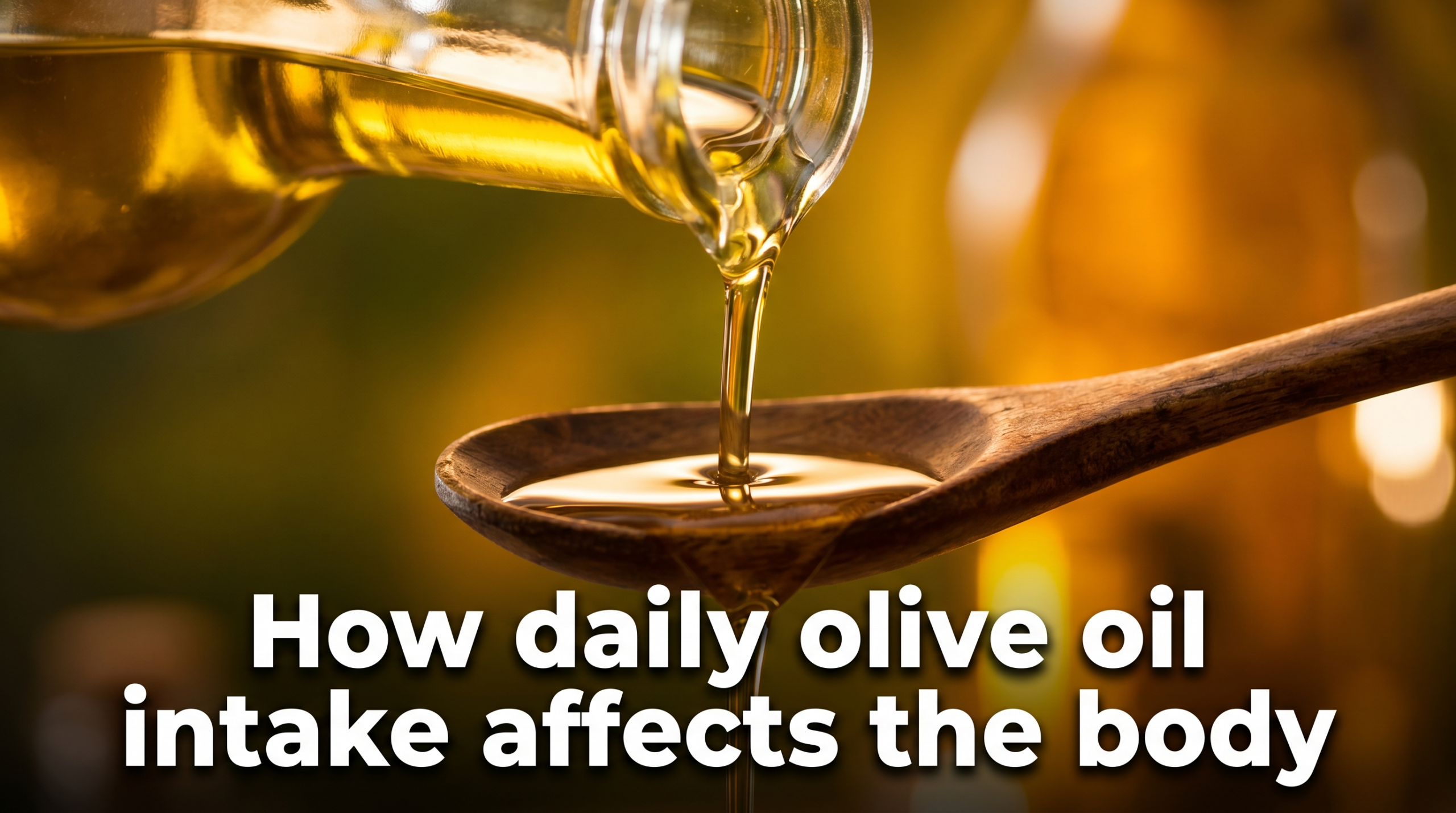 How daily olive oil intake affects the body