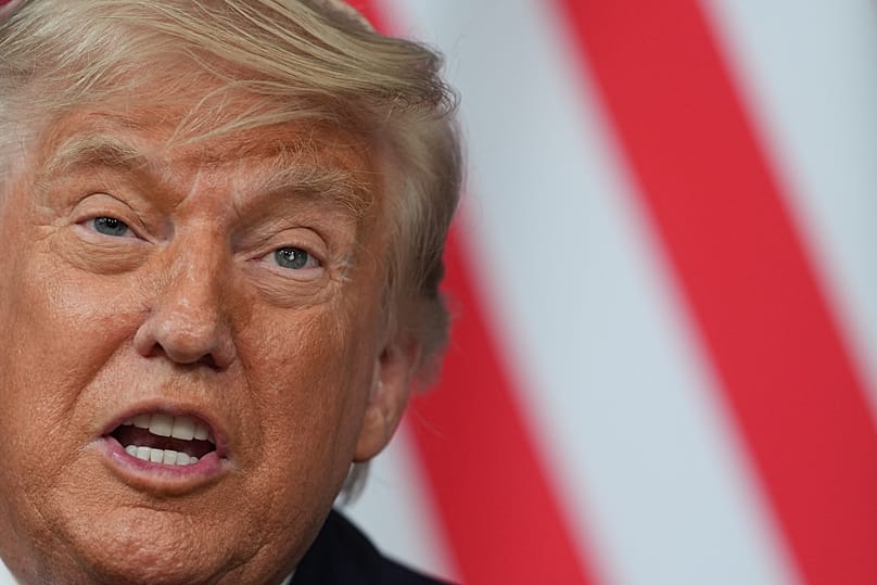 El presidente de Estados Unidos Donald Trump en la cumbre del G7 en Evian, 17 de junio de 2026 AP Photo