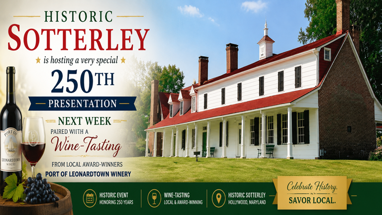 Historic Sotterley to host 250th anniversary program with wine tasting