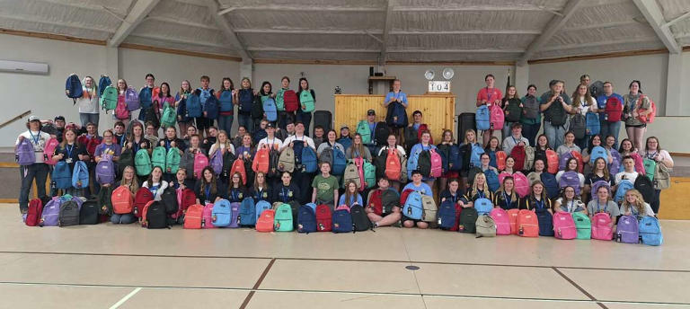 Region III FFA packs backpacks for regional service project