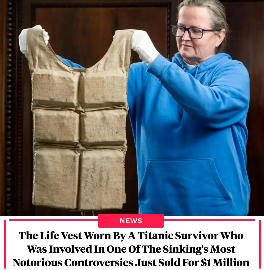 A life jacket worn by a Titanic survivor just sold at auction for ...