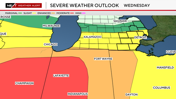 Southeast Michigan facing another day of potentially severe weather on ...