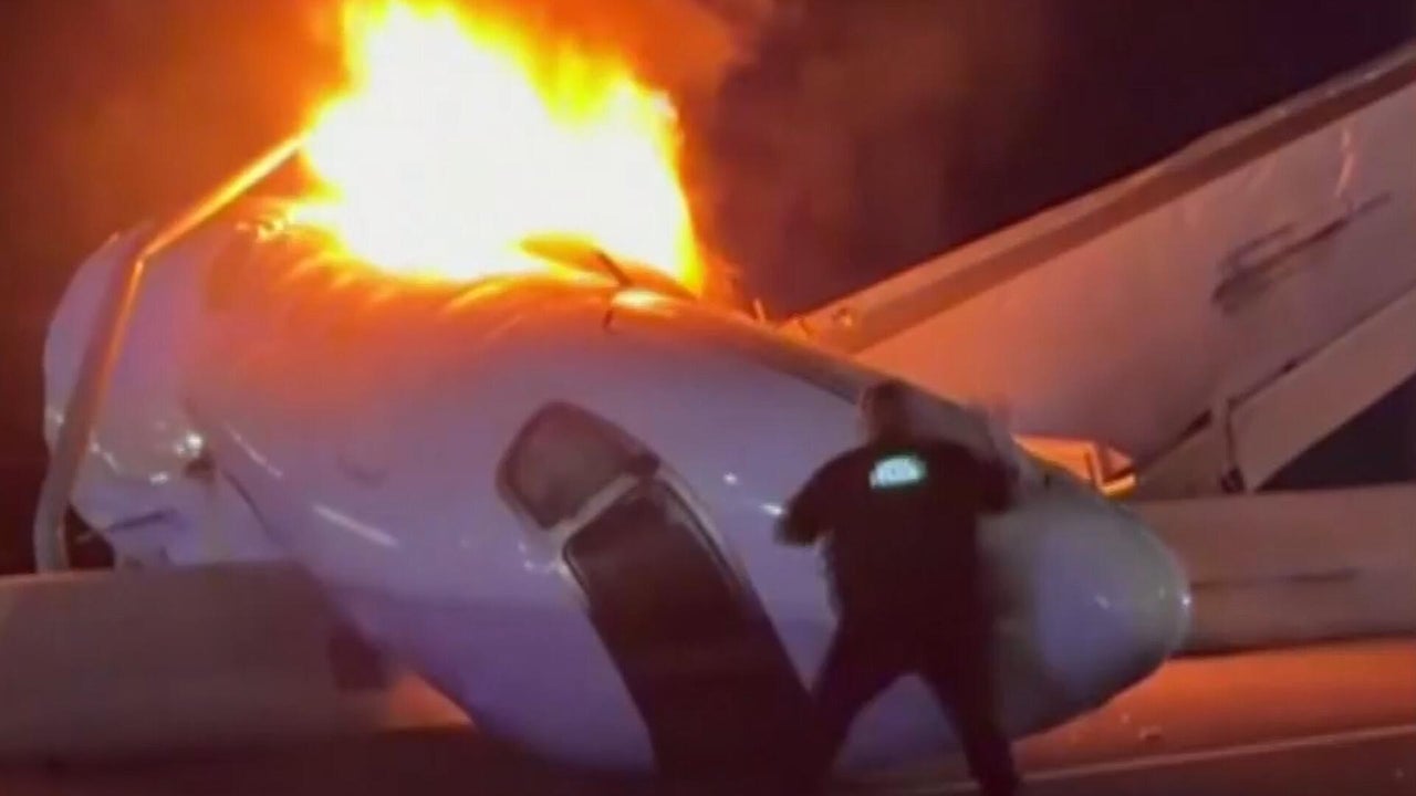 1 person killed, 5 rescued after small plane crashes on busy Texas highway
