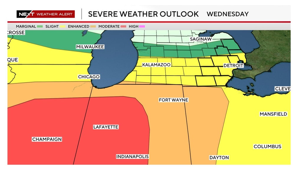 Southeast Michigan facing another day of potentially severe weather on ...