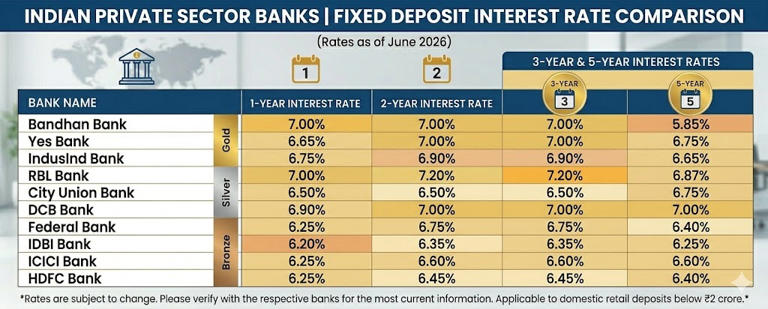 Best fixed deposit rates in June 2026: Compare FD interest of top SFBs ...