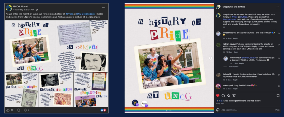 How the UNC system worked to get universities' Pride posts removed