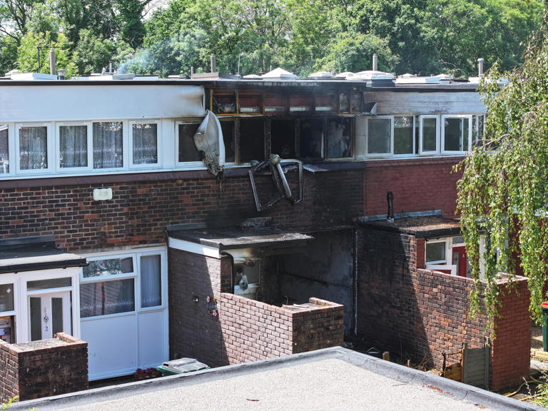 Three dogs rescued from property fire in Crawley