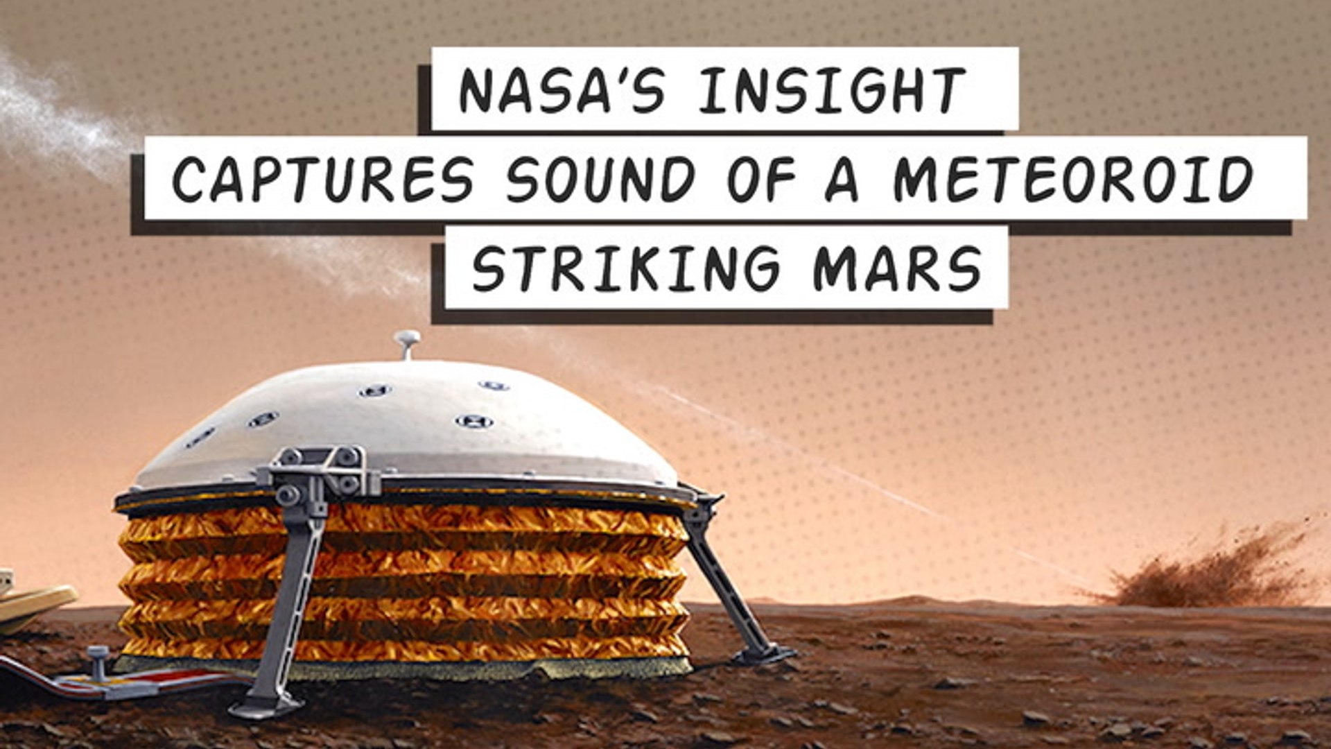 Listen to a meteor slam into Mars and watch the aftermath