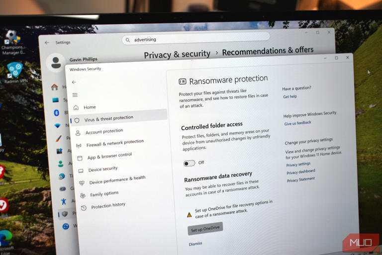 5 Windows 11 security settings I change on every new installation