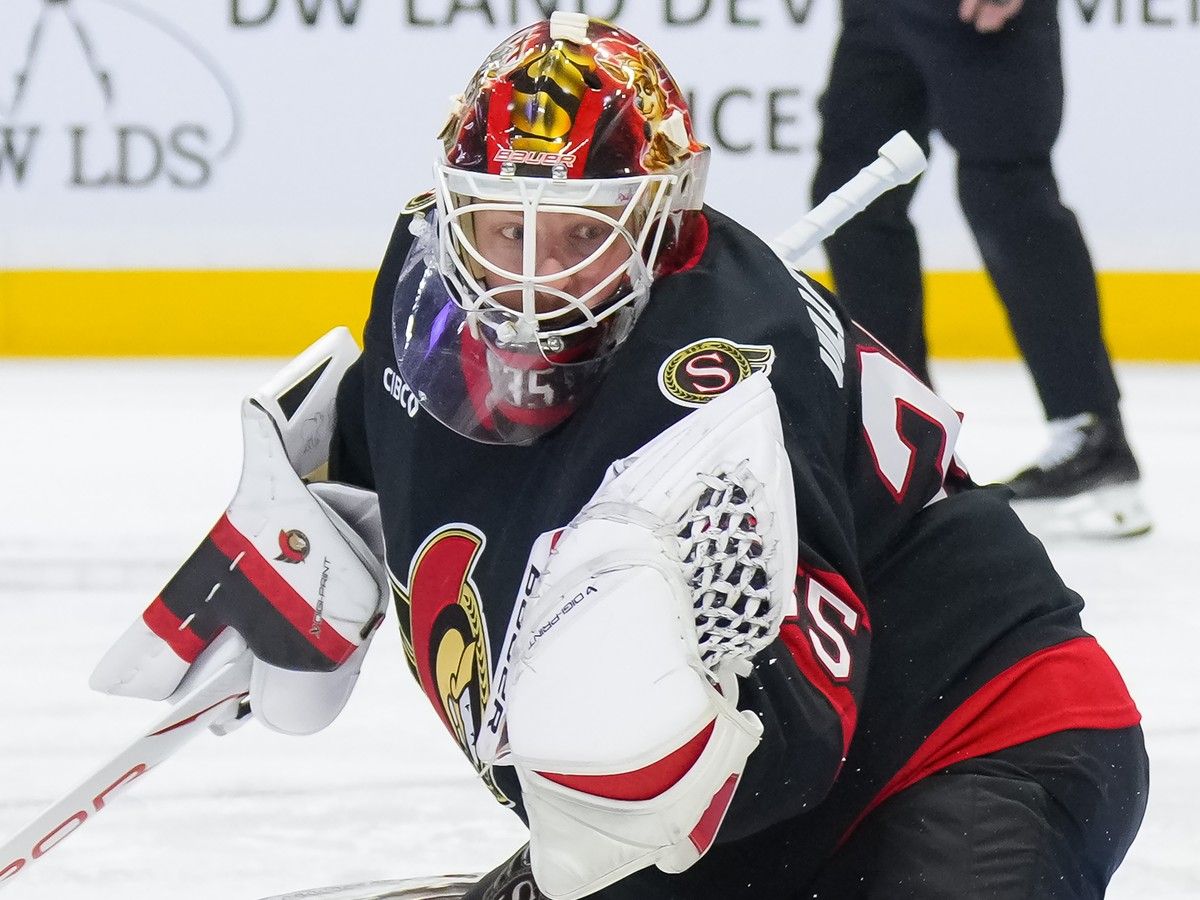 All eyes on Linus Ullmark as Senators prepare for home opener against ...