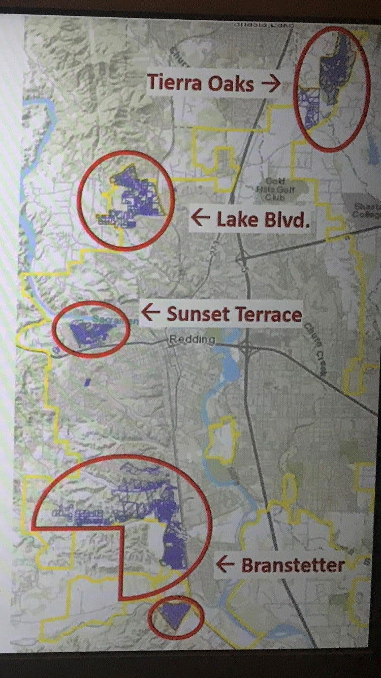 Find out if you're in a wildfire power shutoff risk zone in Redding