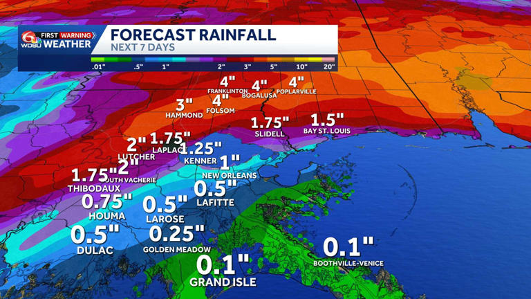 Arthur now post-tropical, Louisiana will be lashed with rain