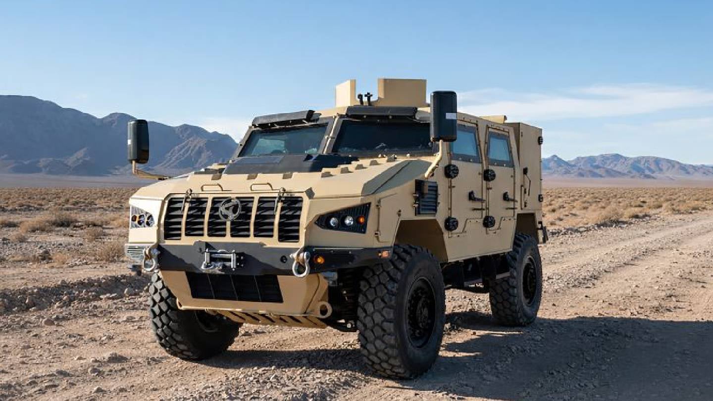 Paramount, KSSL unveil Simha 4×4 light armoured vehicle at Eurosatory