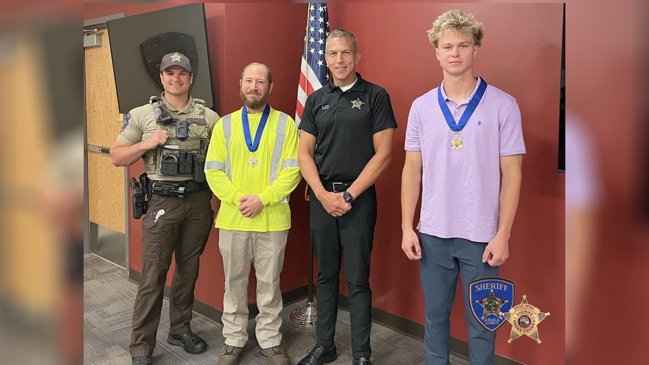 Anoka County employees awarded medals of valor after saving suicidal man
