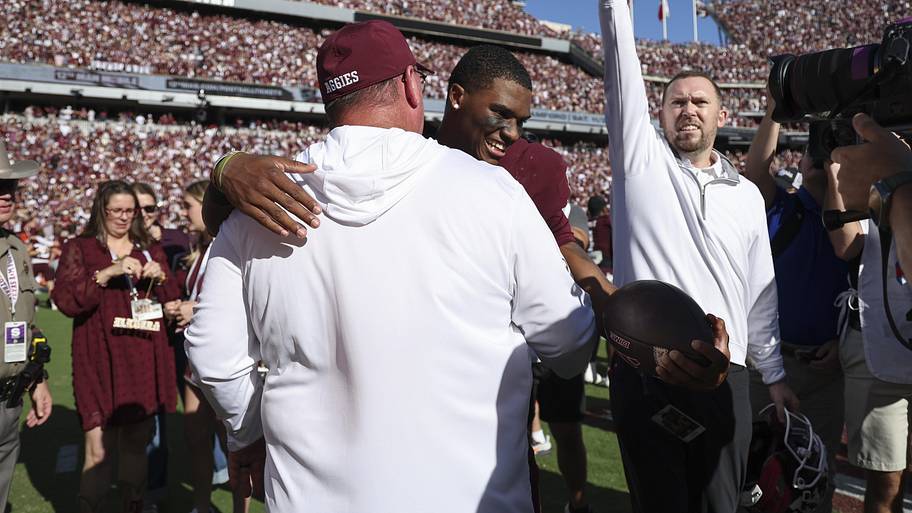Mike Elko breaks down Marcel Reed’s growth ahead of fall camp