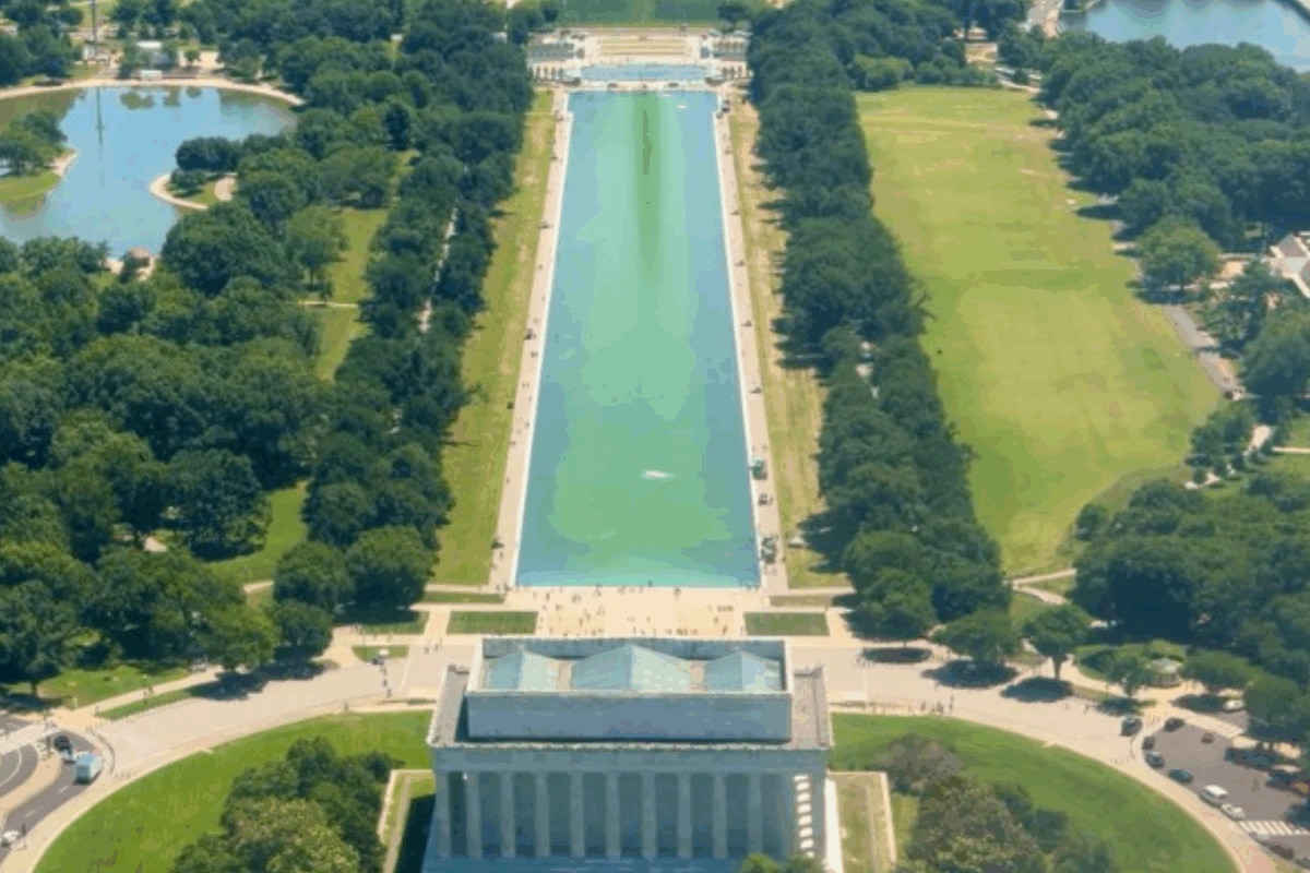 ‘Make algae great again’: Washington’s famous reflecting pool is green ...