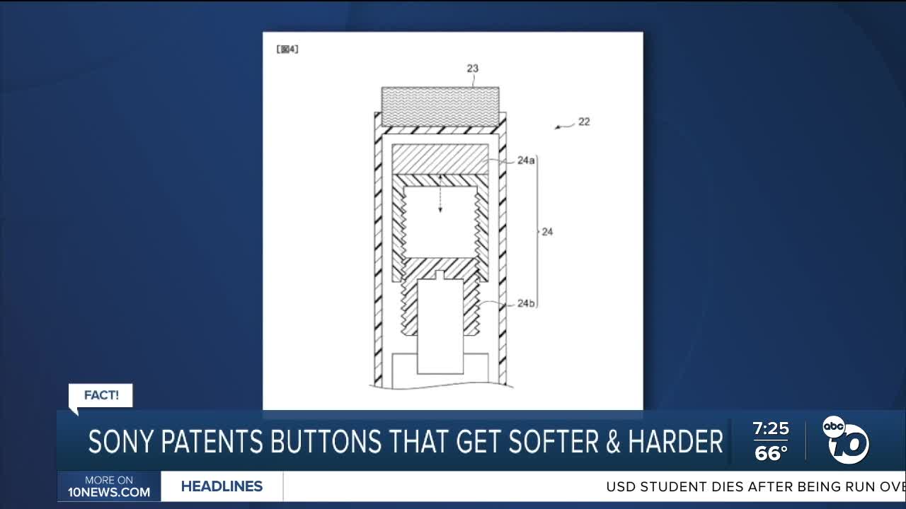 Fact or fiction: Sony patents buttons that get softer or harder?