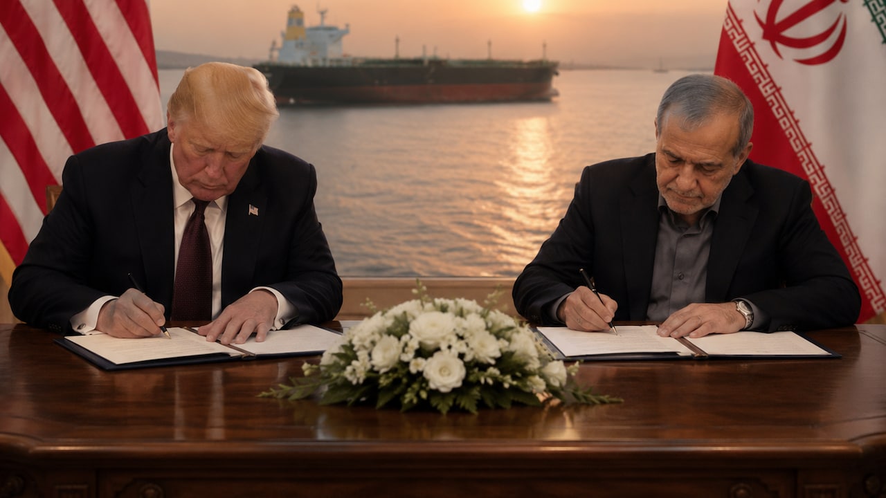US-Iran war highlights: Trump-Pezeshkian sign peace deal at Palace of ...