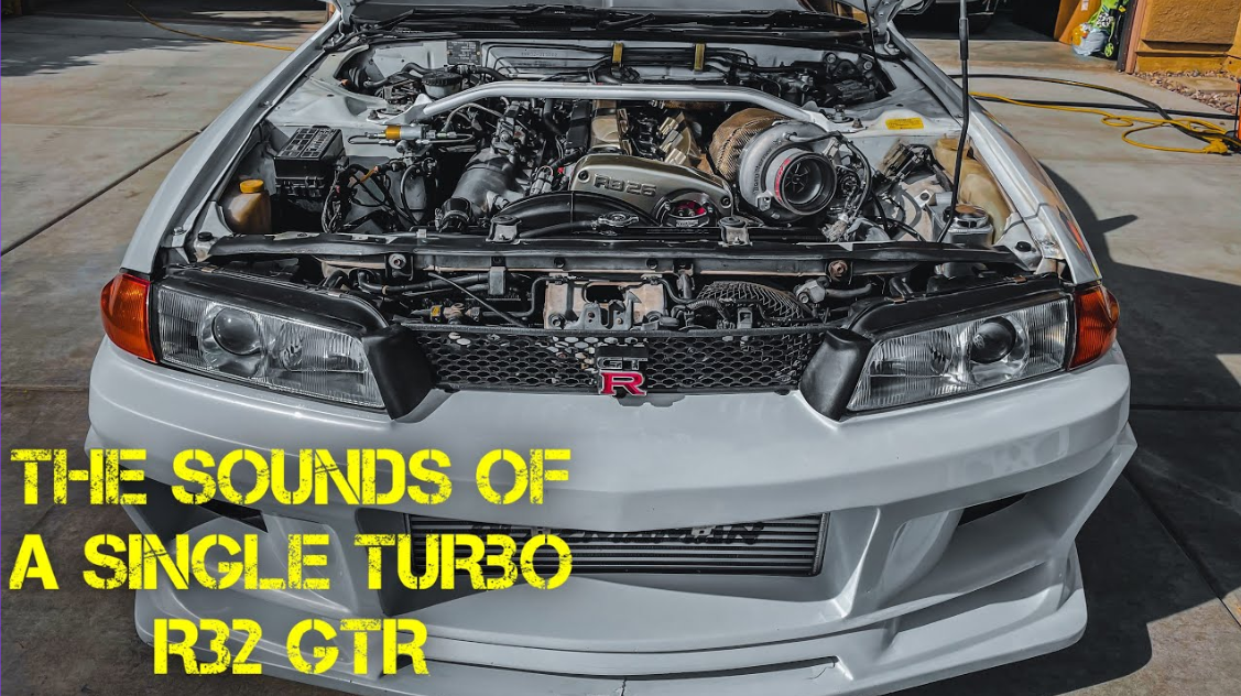 Pure turbo sound from a modified R32 GTR