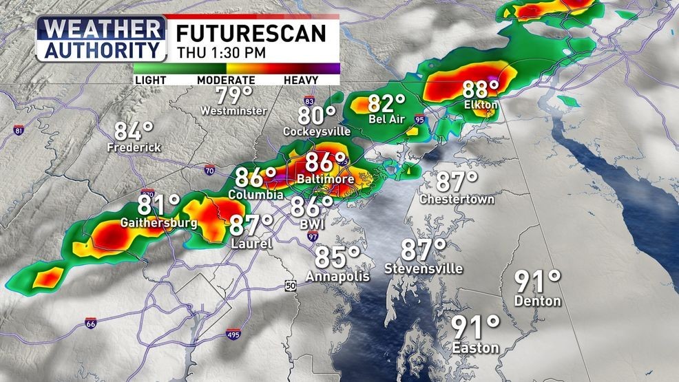 Tracking heat, humidity, rain & storms