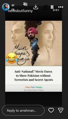 AR Rahman reacts as social media post calls Imtiaz Ali's Main Vaapas ...