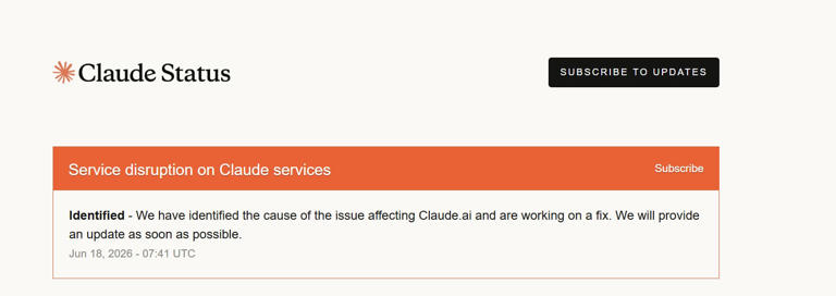 'Working on a fix': What Anthropic said about Claude AI outage