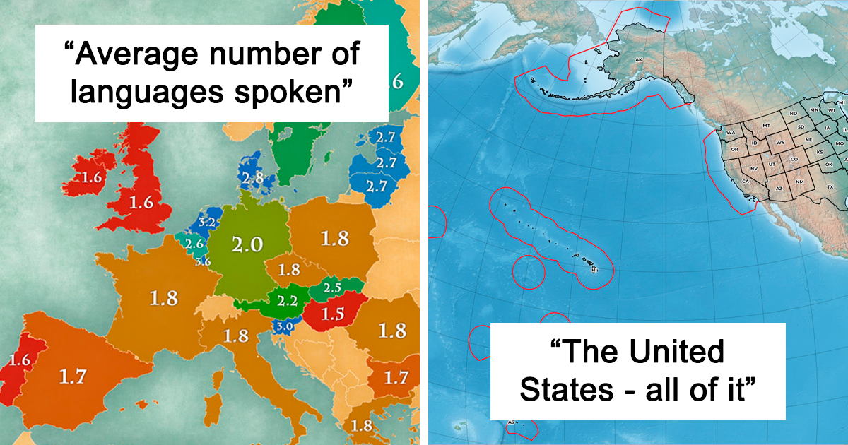 30 fascinatingly weird maps that make the globe look completely new