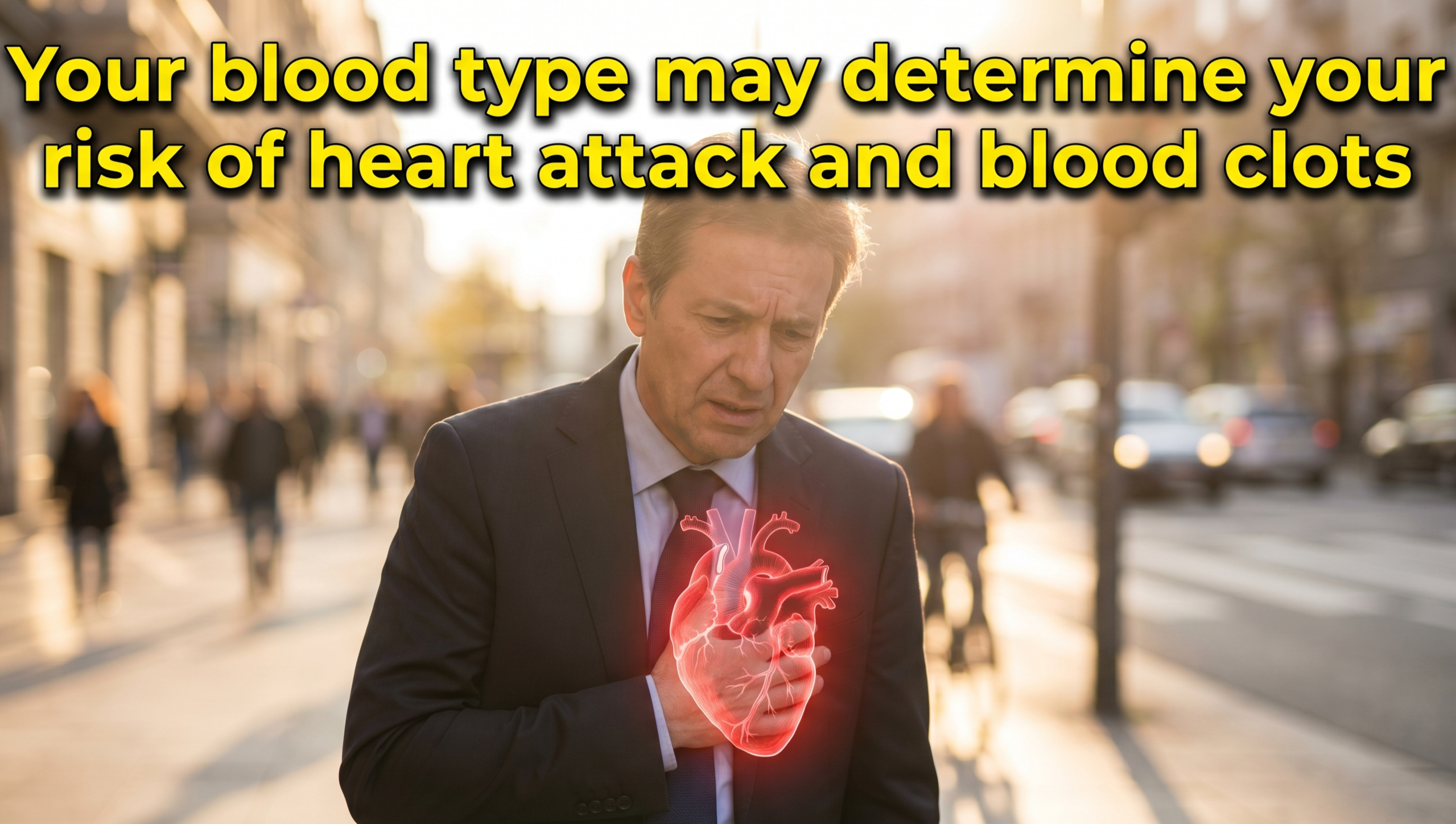 Your blood type may determine your risk of heart attack and blood clots