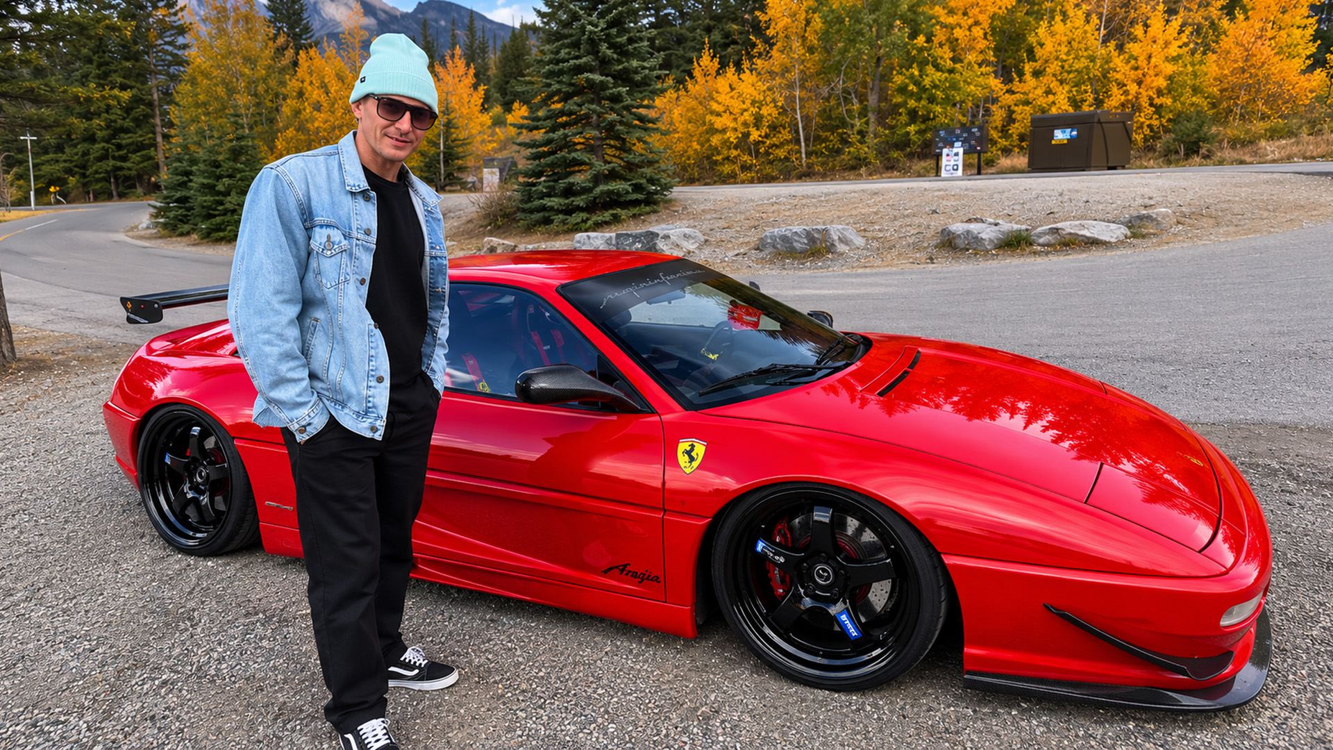 Ferrari F355 Challenge modified in JDM style in Banff