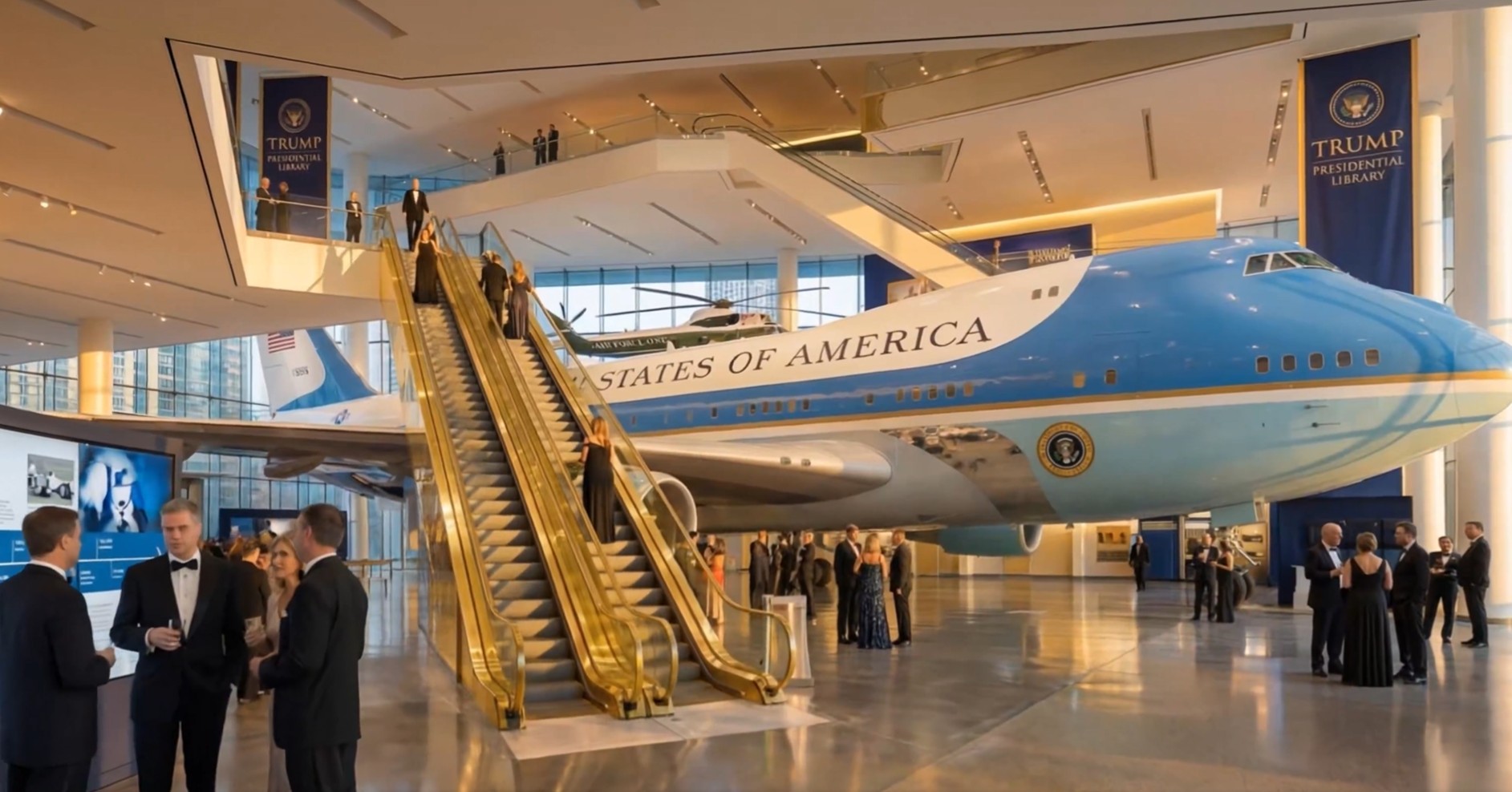Obama presidential library compared to plans for Donald Trump's