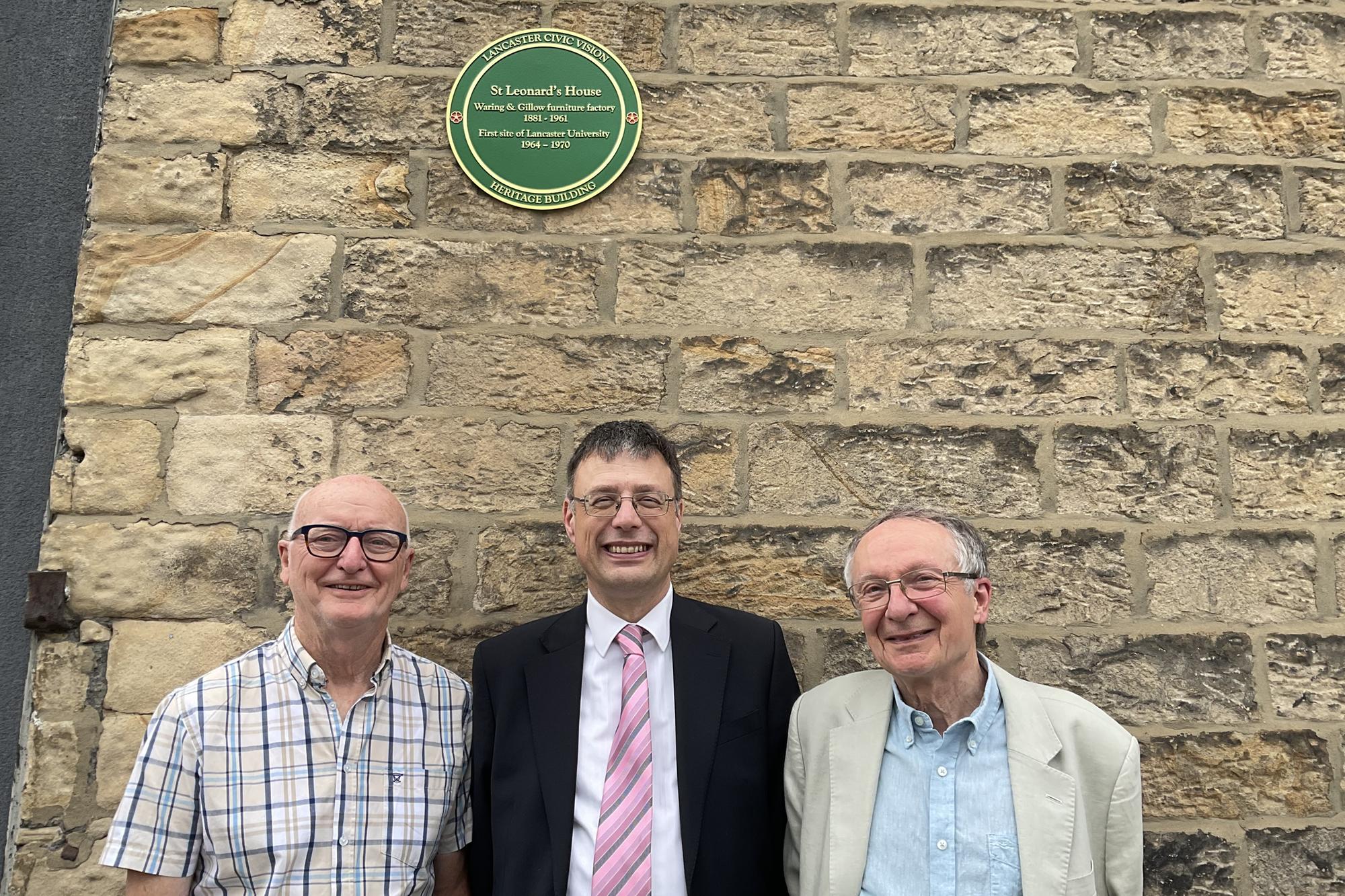 New plaque erected to mark origins of Lancaster University