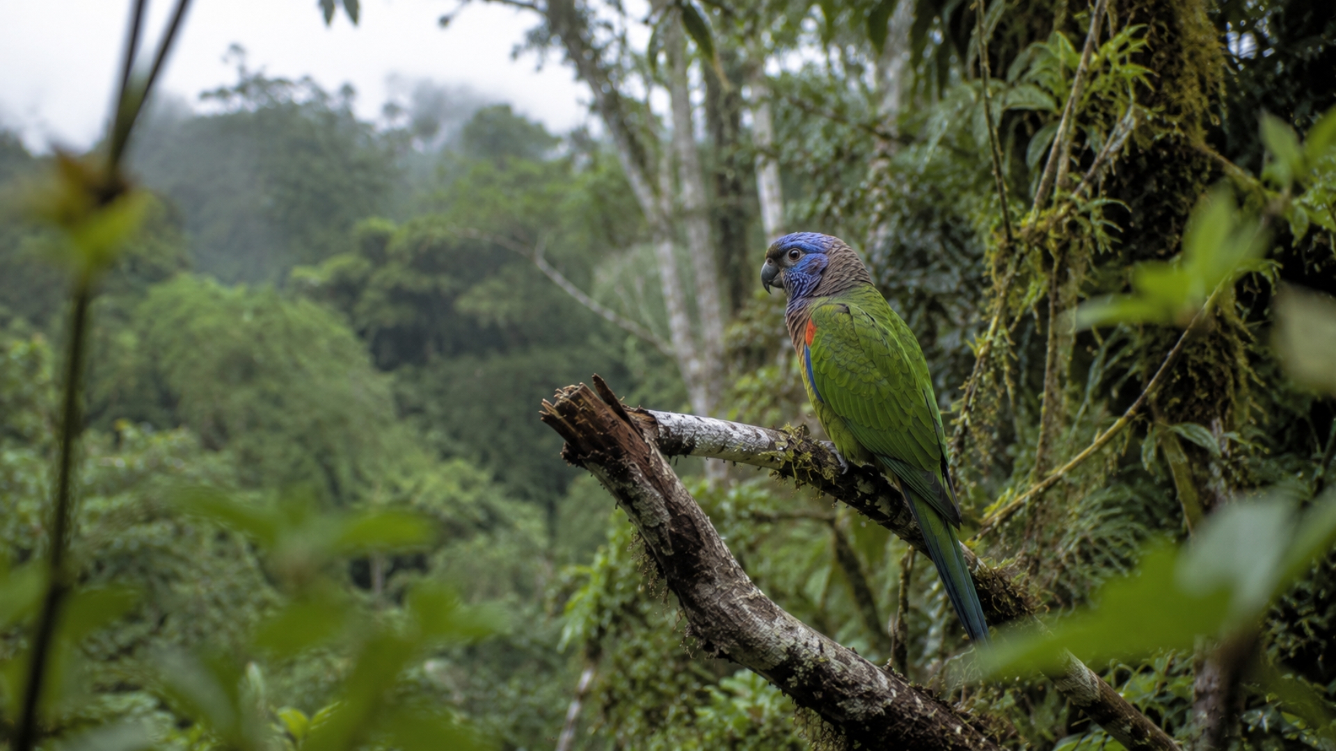 A parrot once feared lost has been photographed again on an Indonesian ...