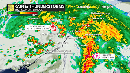 Severe storms shift into eastern Ontario, Quebec, risk of heavy rain ...