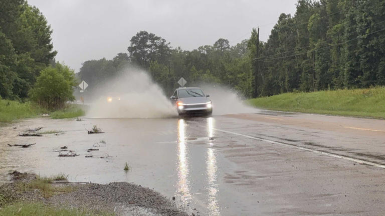 Storms flood roads, bring down already saturated trees in Mississippi