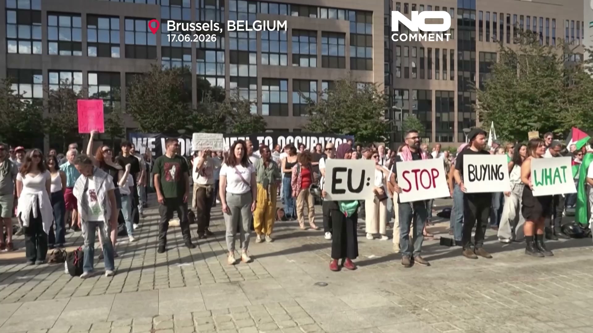 Manifestación en Bruselas insta a la UE a limitar el comercio con los ...